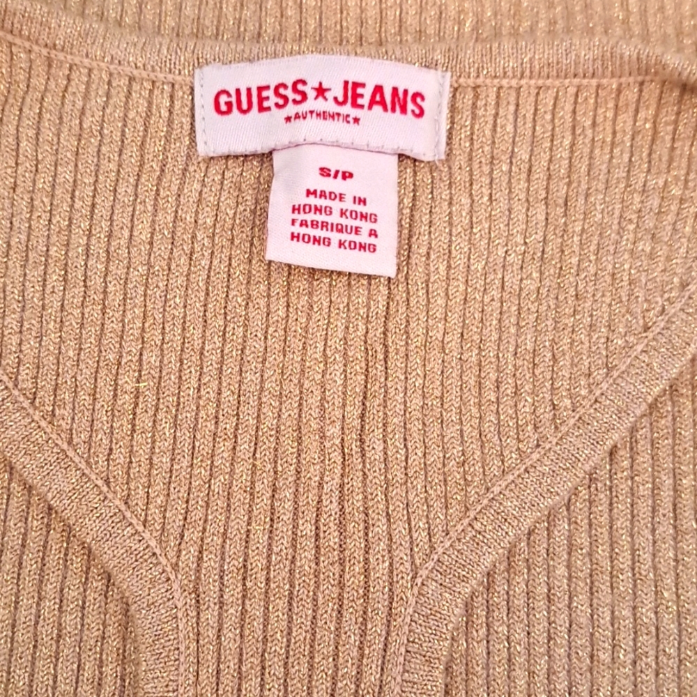 Guess Gold Racerback Top - Picture 3 of 4